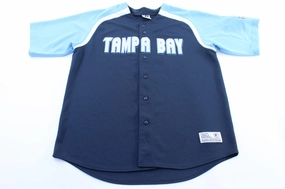 Durable Stitching Anytime Layer Vintage Tampa Bay Rays Embroidered Baseball Jersey