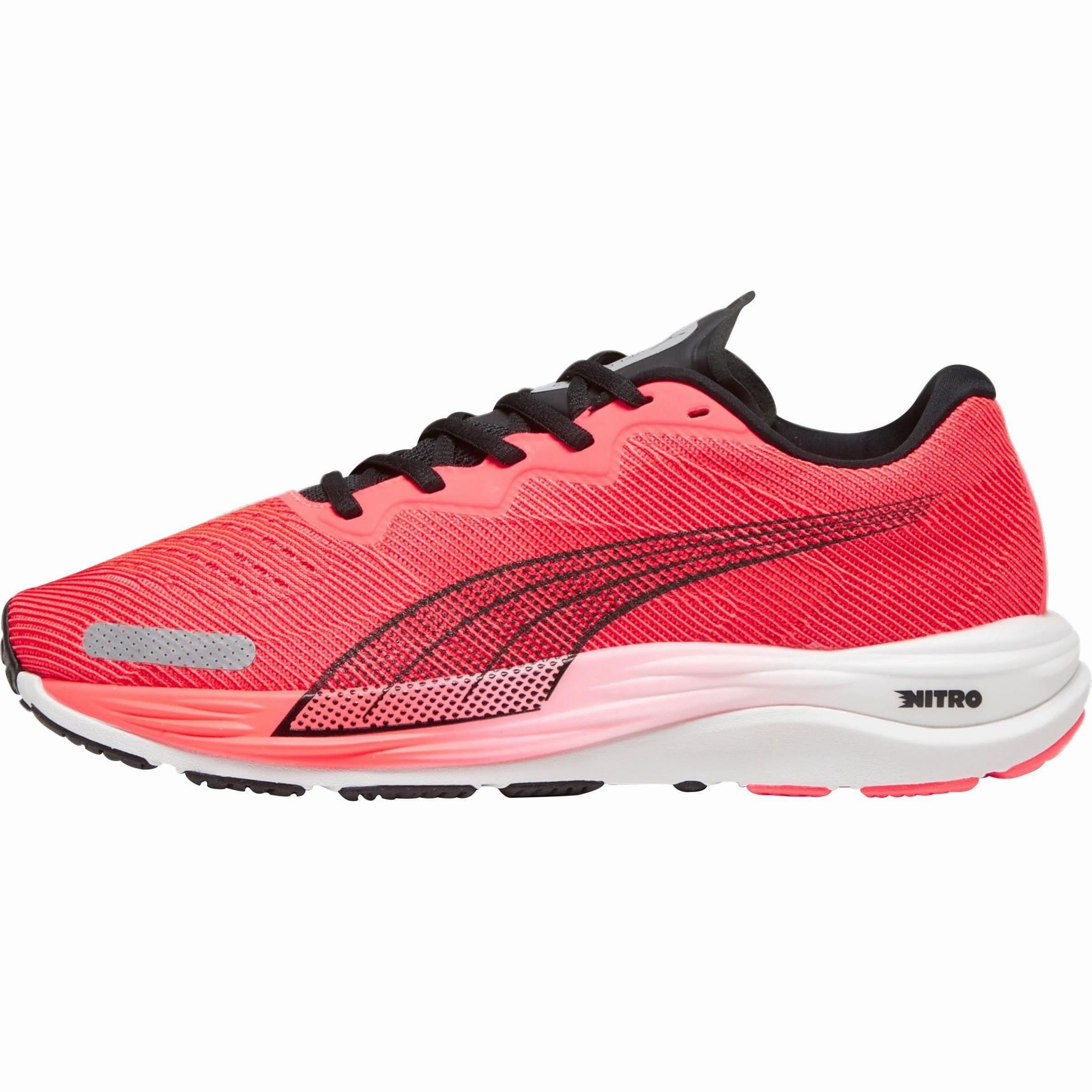 adjustable strap shoes running in a coral reef area shoes Puma Velocity Nitro 2 Mens Running Shoes - Red