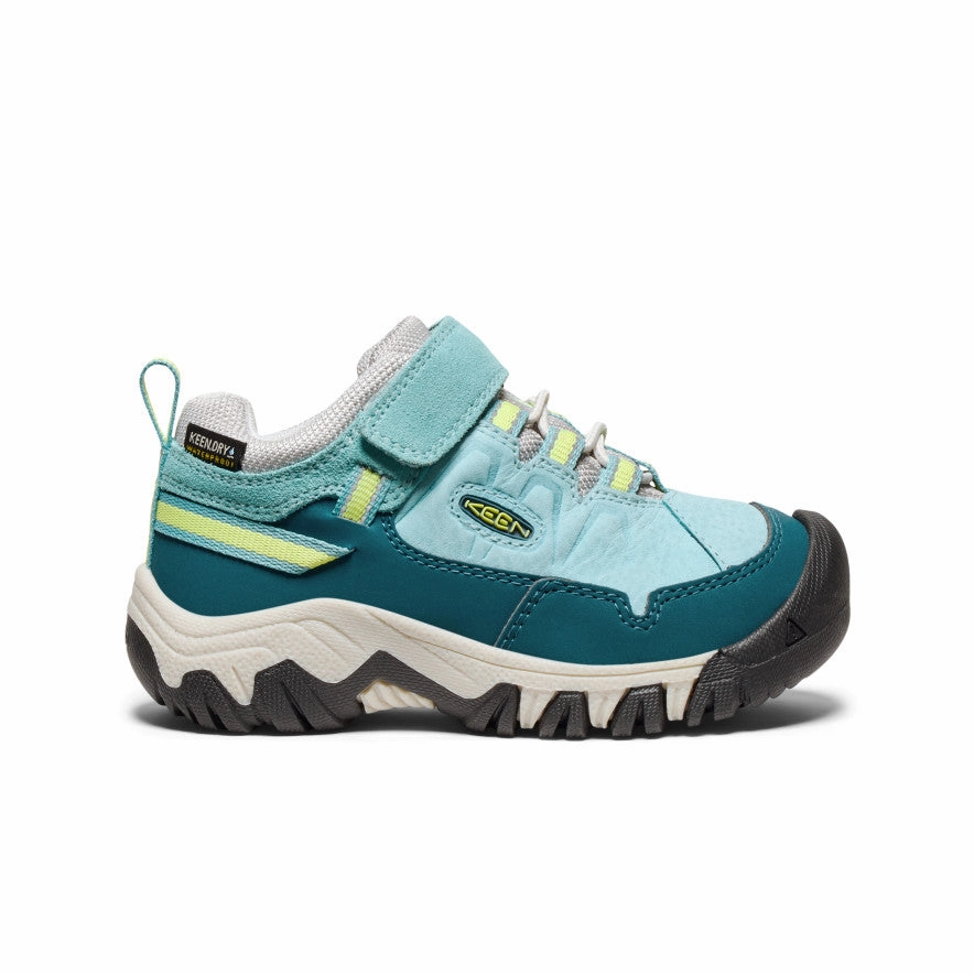 Little Kids' Targhee IV Waterproof Hiking Shoe  |  Reef Waters/Daiquiri Green Comfortable Durable Material