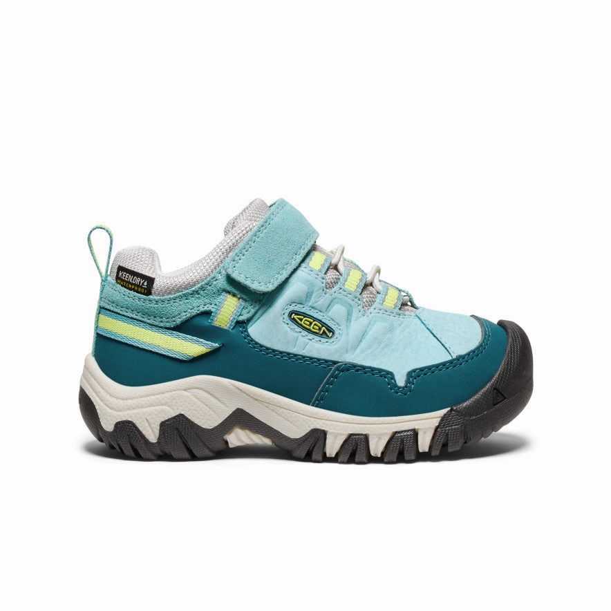Comfortable Footbed Little Kids' Targhee IV Waterproof Hiking Shoe  |  Reef Waters/Daiquiri Green