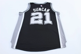 Sweat Wicking Tagless Labeling Adidas Tim Duncan San Antonio Spurs Basketball Jersey