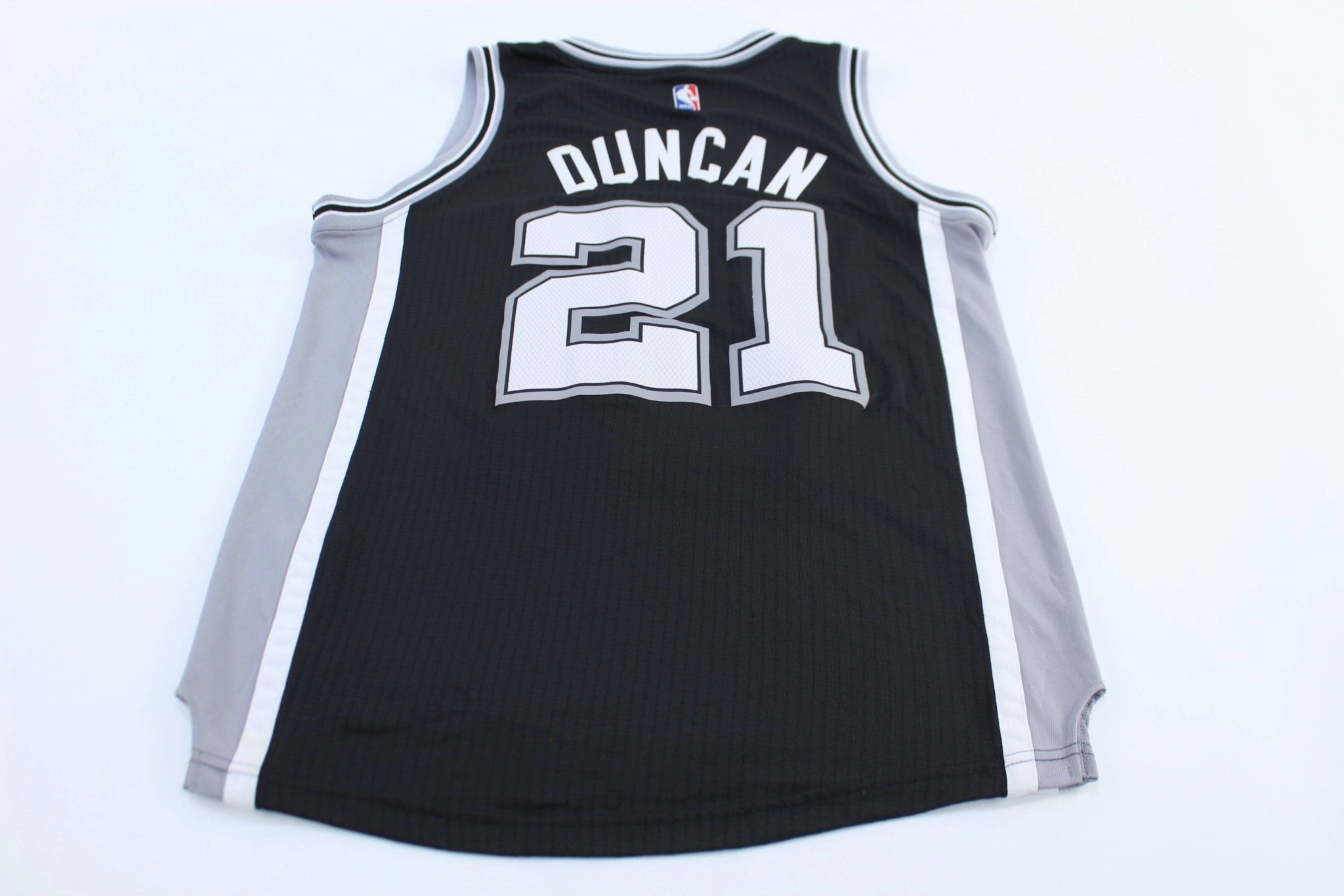 Sweat Wicking Tagless Labeling Adidas Tim Duncan San Antonio Spurs Basketball Jersey