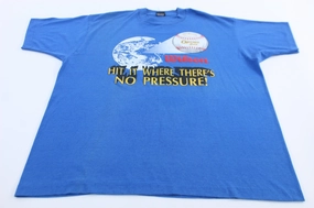 Moisture Management Technology 90's Wilson "Hit It Were There Is No Pressure" T-shirt