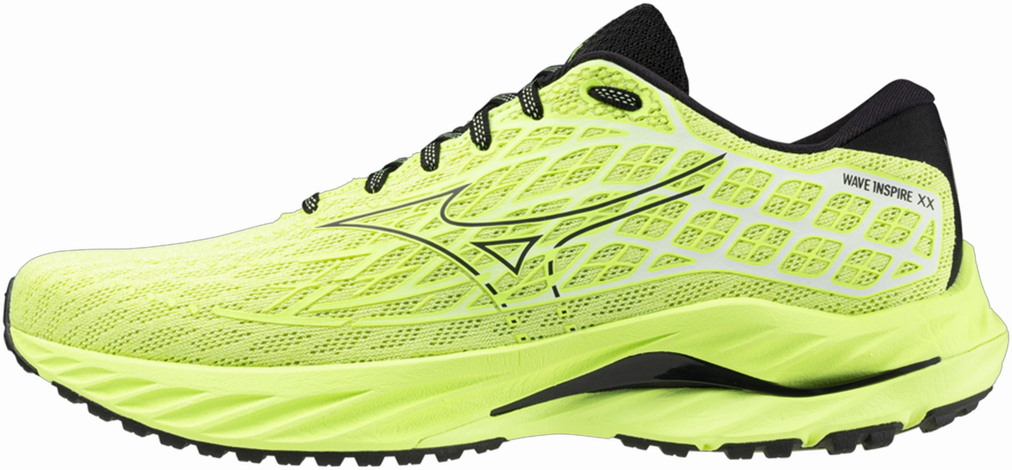 Mizuno Wave Inspire 20 Mens Running Shoes - Green running in a road race shoes