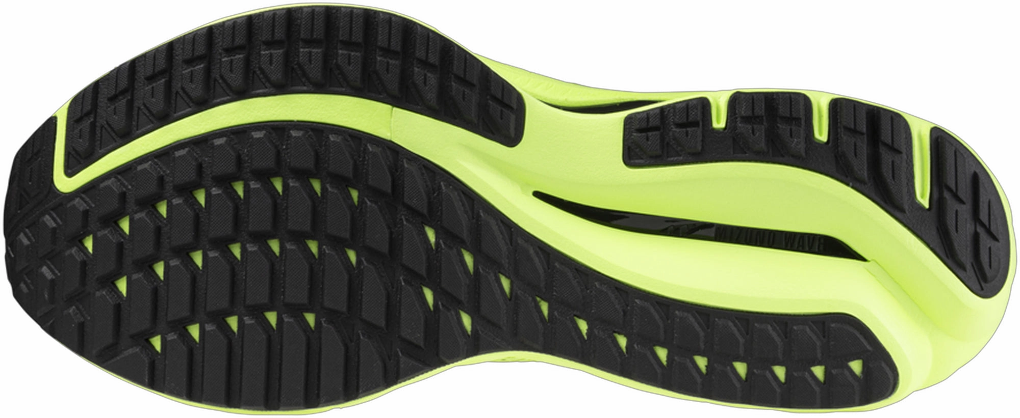 Mizuno Wave Inspire 20 Mens Running Shoes - Green Stability Plates Asymmetric Heel Collar