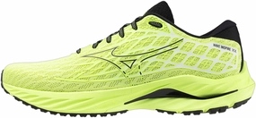 Mizuno Wave Inspire 20 Mens Running Shoes - Green running in a road race shoes