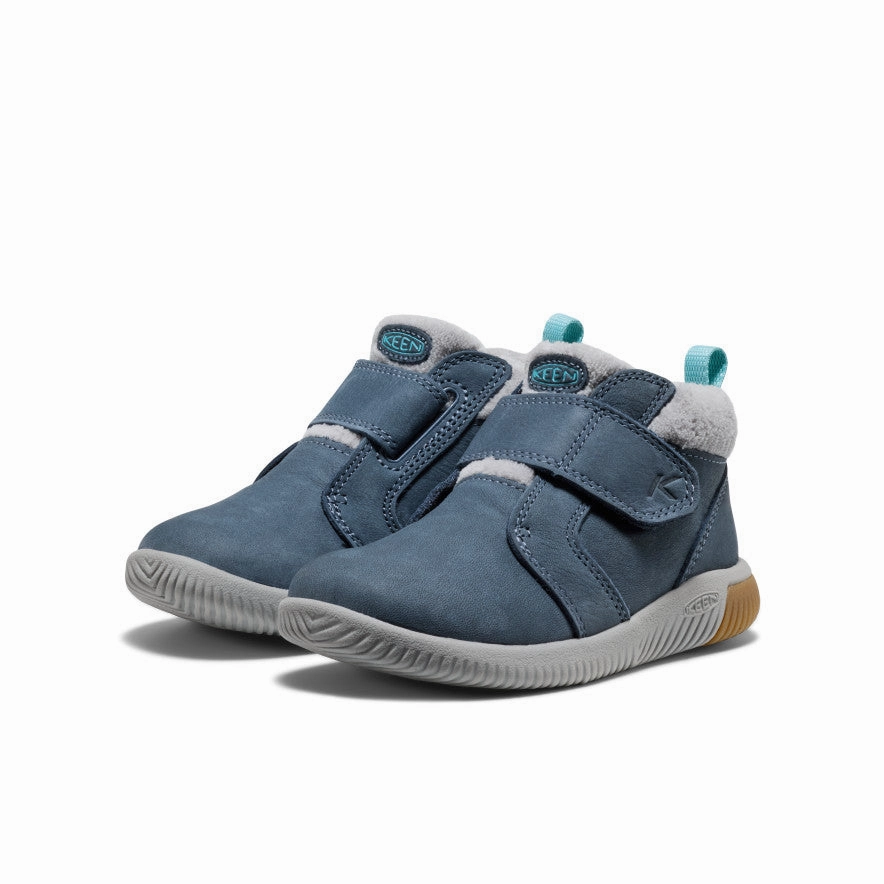 Little Kids' KNX Middie  |  Vintage Indigo/Alloy Sustainable Leather Modern Fit