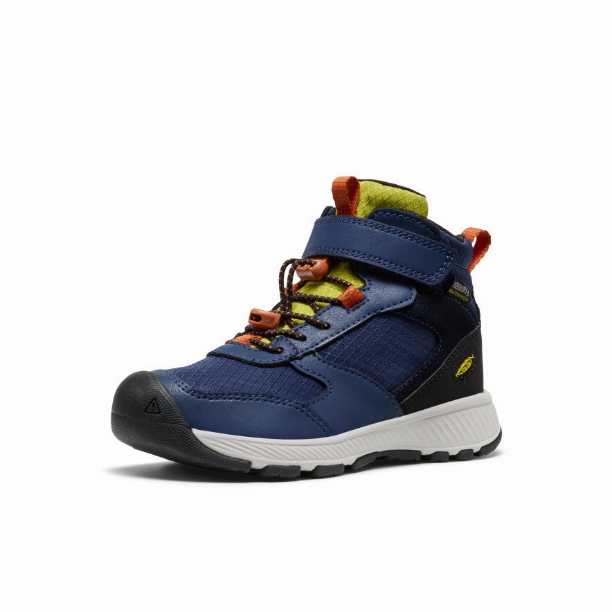 Little Kids' Skua Waterproof Boot  |  Naval Academy/Rogue Green Trail Running Adaptable