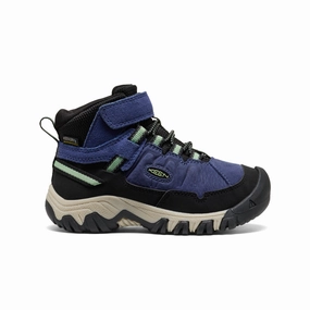 Quick Drying Little Kids' Targhee IV Waterproof Hiking Boot  |  Skipper Blue/Hemlock
