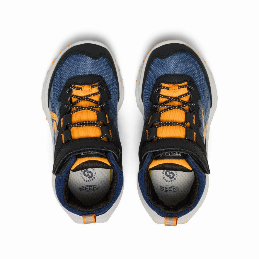 Little Kids' Zionic Waterproof Boot  |  Naval Academy/Bright Marigold Good Traction All terrain