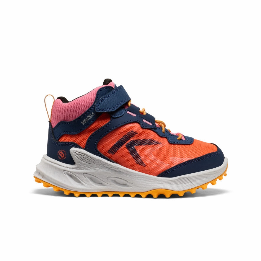 Trail Ready Low Top Little Kids' Zionic Waterproof Hiker  |  Naval Academy/Nasturtium