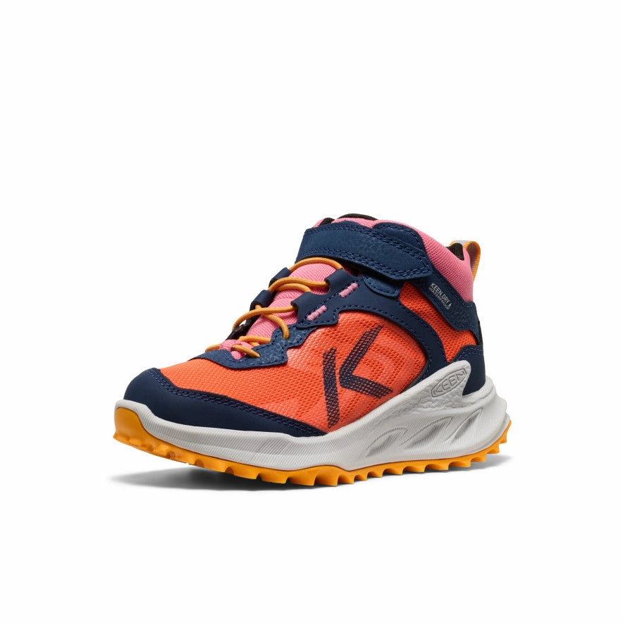 Training Mesh Upper Little Kids' Zionic Waterproof Hiker  |  Naval Academy/Nasturtium