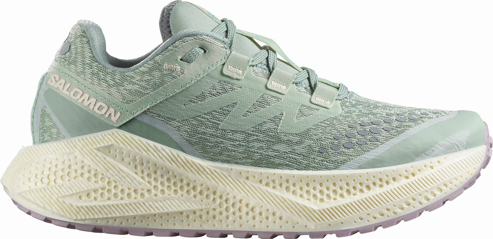 Salomon Aero Glide 3 GRVL Womens Trail Running Shoes - Green Cross Tension System Leather Luxury