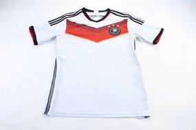 Quick Release Cuffs Fitted Look Youth German Soccer Jersey