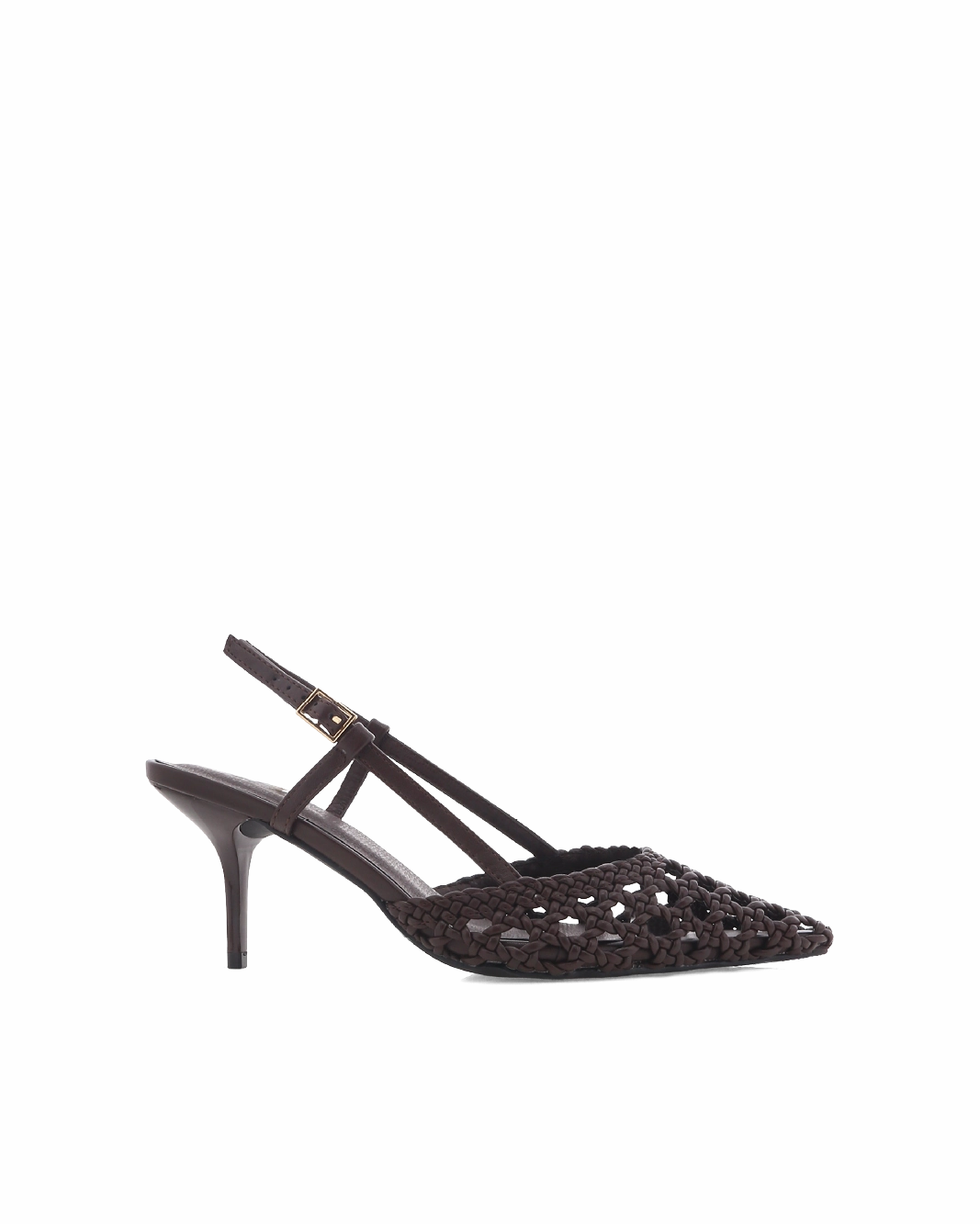 Open Back Heels LUMMI - CHOCOLATE