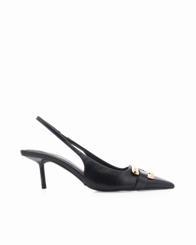 MAEVA - BLACK SHINE Soft Sole High Heels
