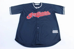 Thermoregulating Fabric Majestic Embroidered Cleveland Indians Jason Kipnis Baseball Jersey