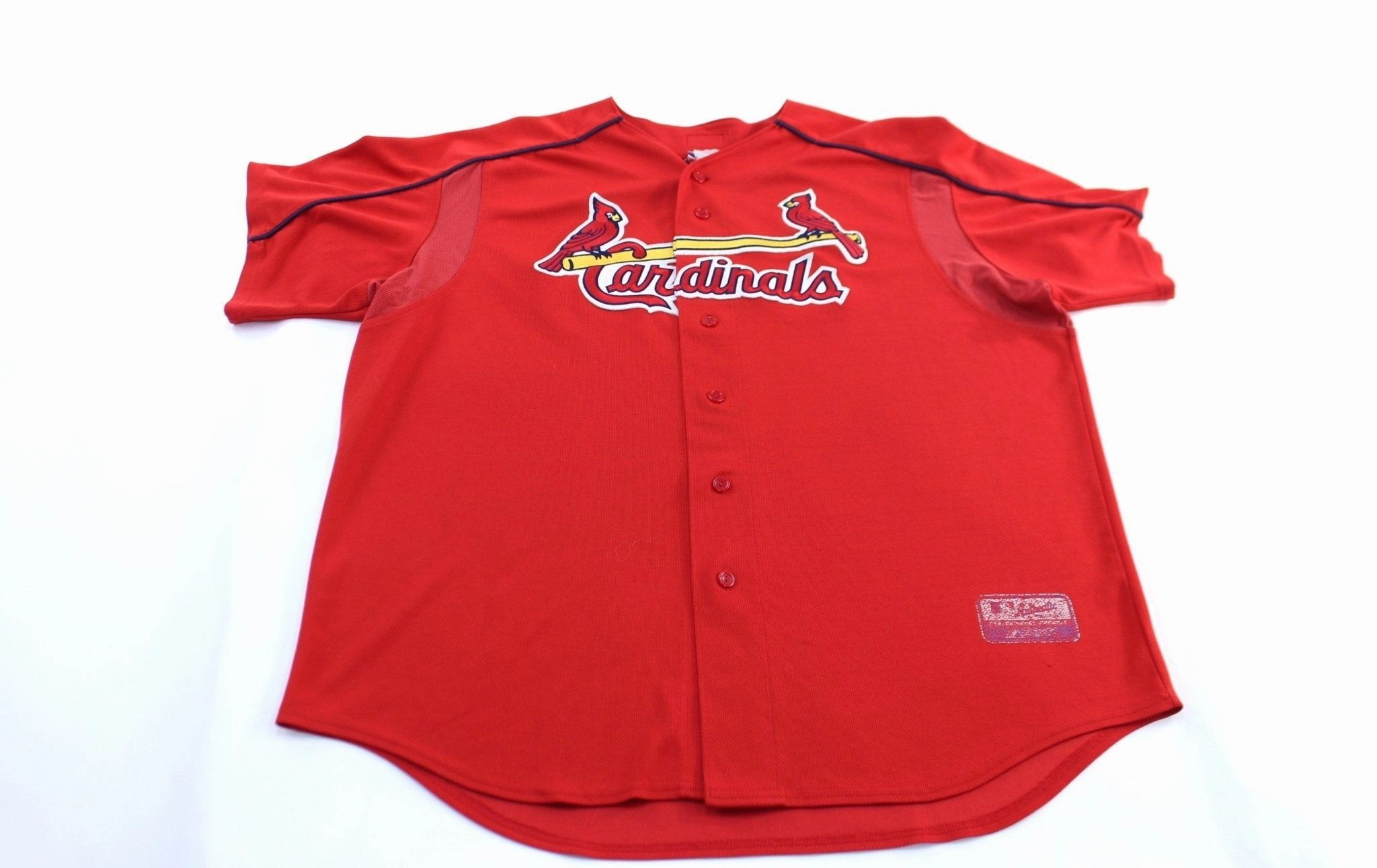 Majestic Embroidered St. Louis Cardinals Baseball Jersey Microfiber Performance Blend