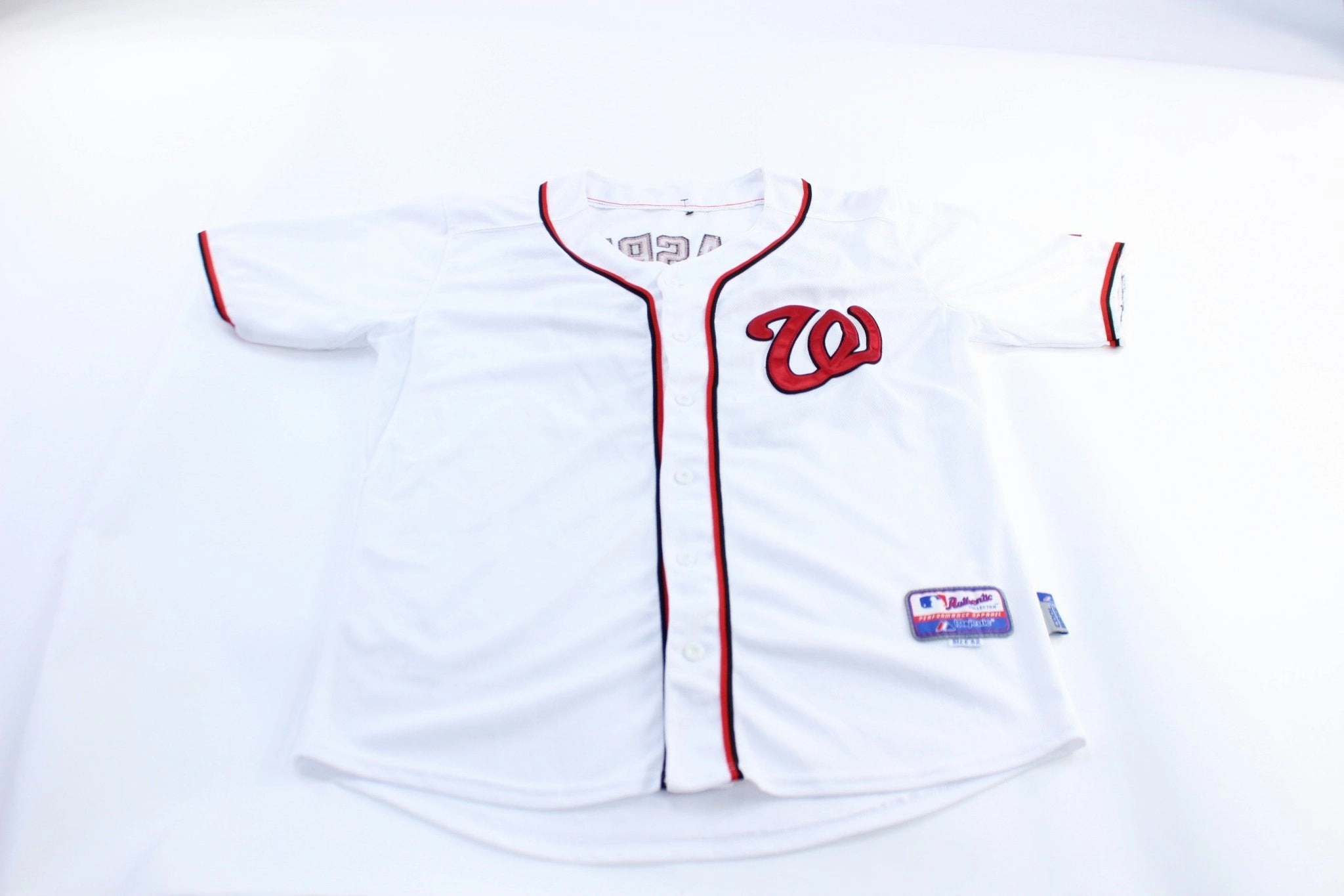 Majestic Washington Nationals Stephen Strasburg Baseball Jersey Moisture Lock Layer