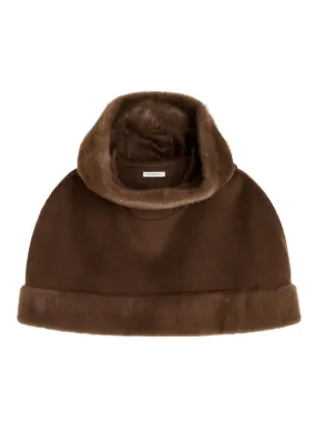 Four Way Stretch suitable for community activities Marta Wool Cape in Carafe