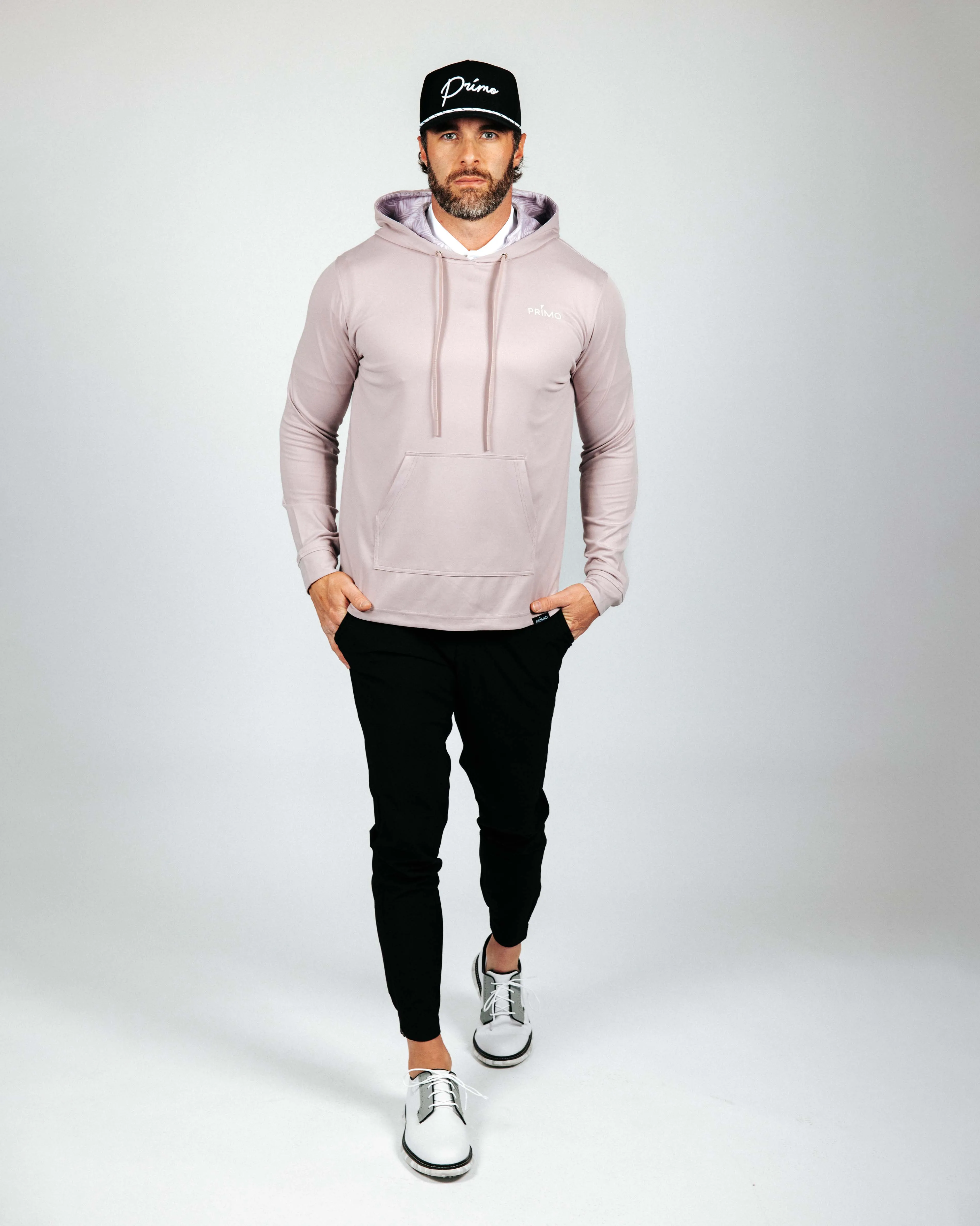 Mauve Islander Golf Hoodie product tag identification
