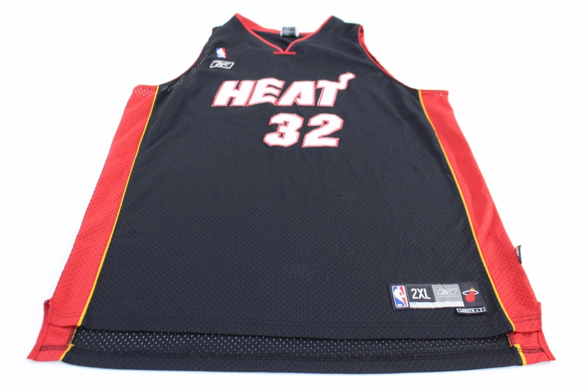 Garment Dyed Colorfastness Miami Heat Shaquille O' Neal #32 Reebok Basketball Jersey