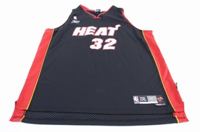 Garment Dyed Colorfastness Miami Heat Shaquille O' Neal #32 Reebok Basketball Jersey