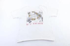 MC Escher Reptiles Art Graphic T-Shirt Breathable Active Wear quick dry