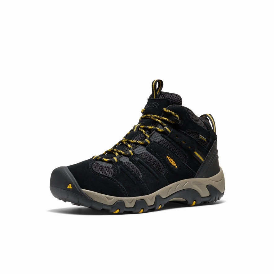 sports Performance Oriented Men's Headout Waterproof Hiking Boot  |  Black/Lemon Curry