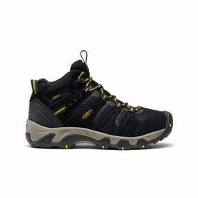 Traction Trail grip Men's Headout Waterproof Hiking Boot  |  Black/Lemon Curry