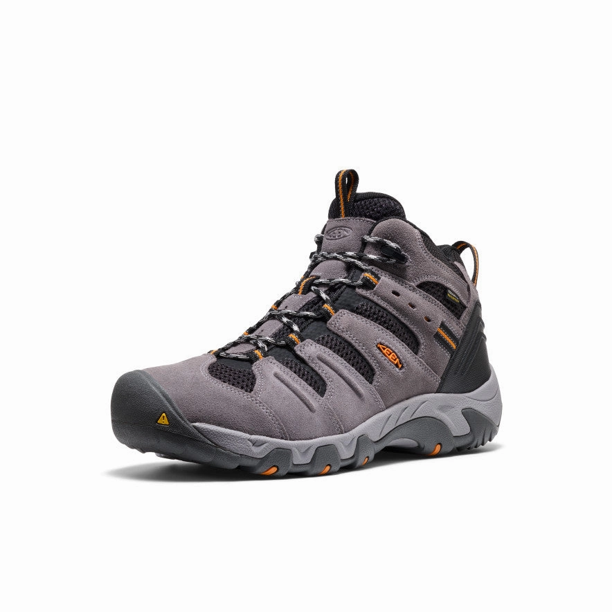 Wide fit Anti Odor Men's Headout Waterproof Hiking Boot  |  Magnet/Orange Pepper
