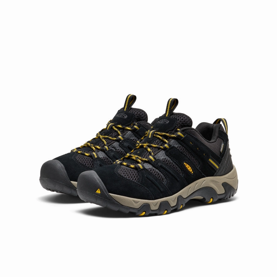 Trail Hiking Men's Headout Waterproof Hiking Shoe  |  Black/Lemon Curry