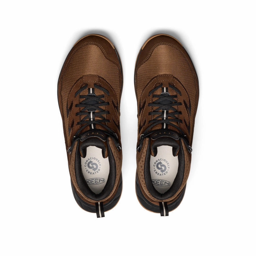 Men's Hightrail Waterproof Hiking Boot  |  Dark Earth/Oak Buff Low Ankle Design Wide toe box