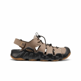 Break Walk Men's Hyperport Fisherman Leather Sandal  |  Brindle/Oak Buff