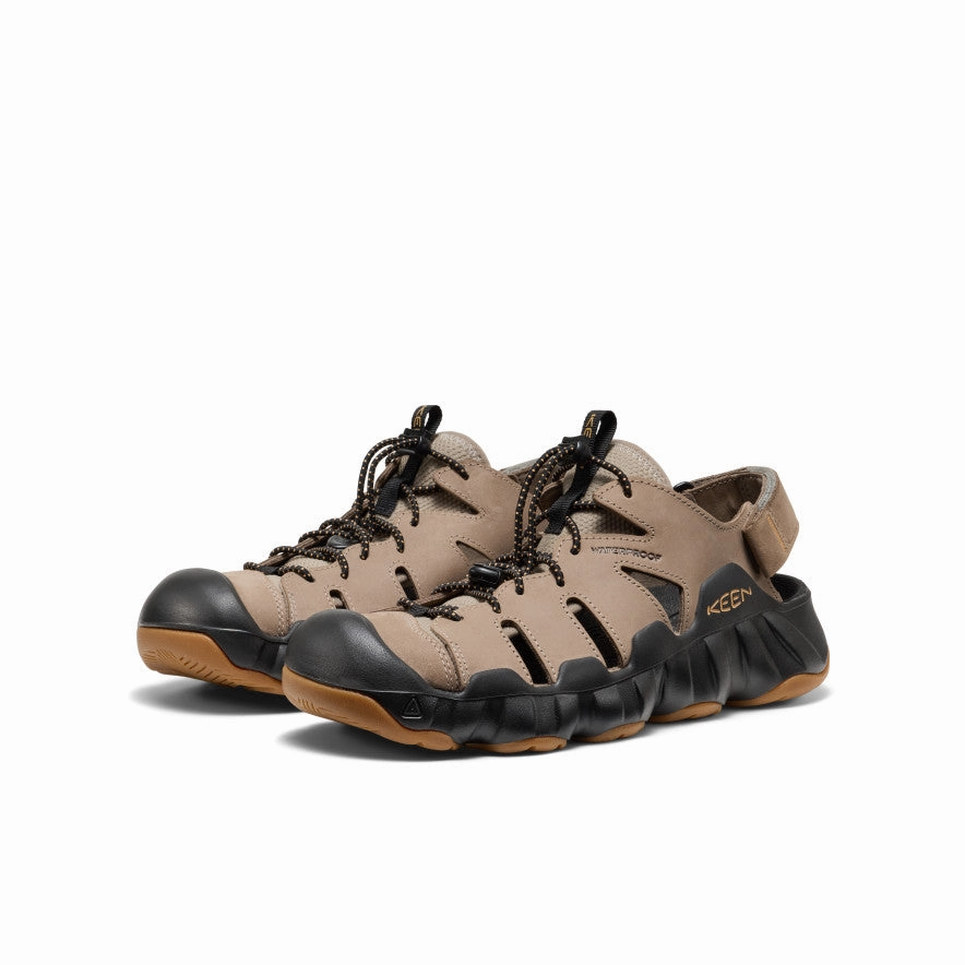 Trail Climb Men's Hyperport Fisherman Leather Sandal  |  Brindle/Oak Buff