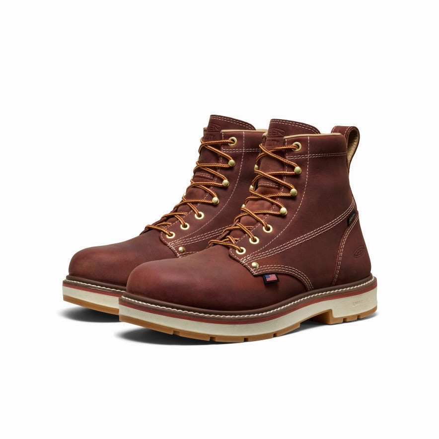 Child Hike Men's Liberty 6" Waterproof 90?? Heel Boot (Soft Toe)  |  Bombay Brown/Gum