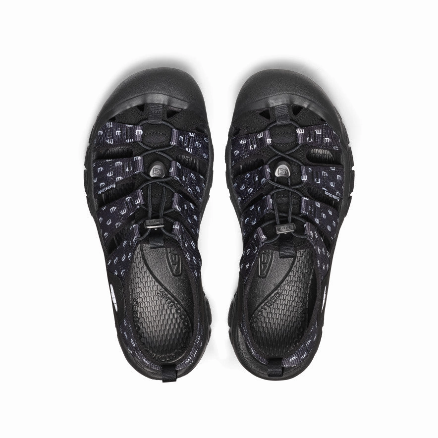 Men's Newport Retro Sandal x ??tudes Studio  |  Etudes Black TPU shank Good Traction