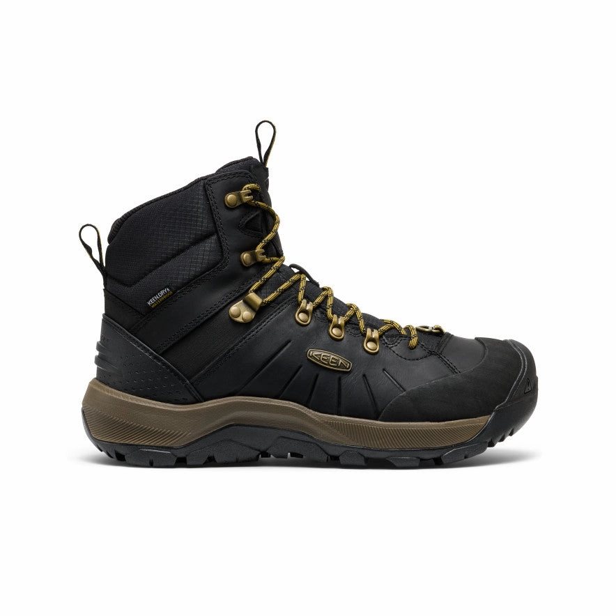 Multi Surface Men's Revel IV Polar Waterproof Boot  |  Black/Lemon Curry