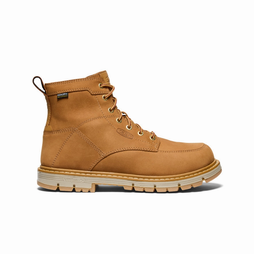 Men's San Jose 6" Waterproof 90?? Heel Boot (Soft Toe)  |  Bistre/Gum Work Shoes
