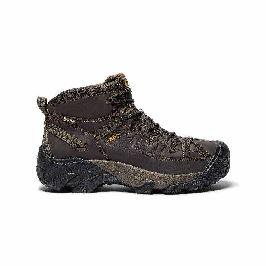 Men's Targhee II Mid Waterproof Hiking Boots  |  Canteen/Dark Olive Synthetic Upper