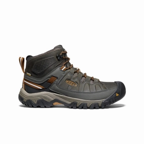 molded Streamlined Men's Targhee III Waterproof Mid  |  Black Olive/Golden Brown