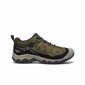 Functional Easy To Clean Men's Targhee IV Vented Hiking Shoe  |  Dark Olive/Gold Flame