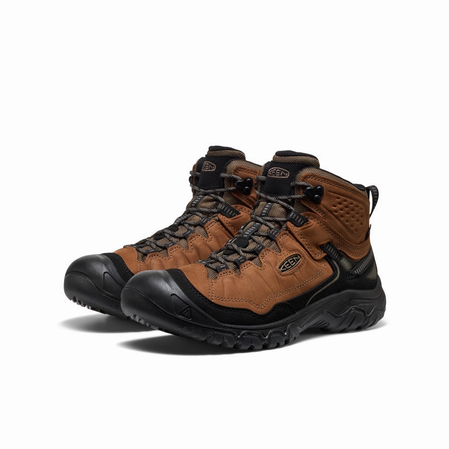 Adjustable Straps Men's Targhee IV Waterproof Hiking Boot  |  Bison/Black