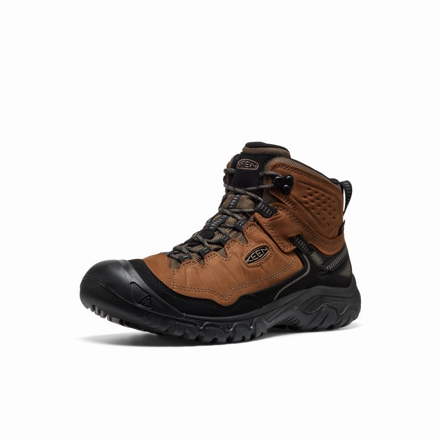 Men's Targhee IV Waterproof Hiking Boot  |  Bison/Black Abrasion resistant