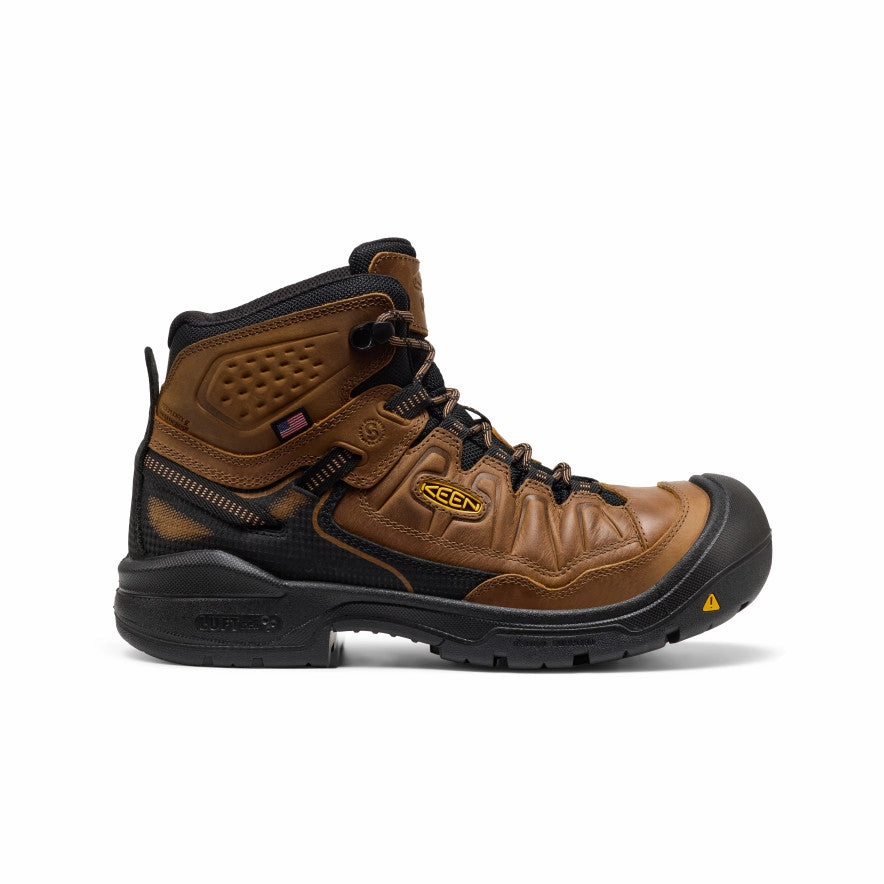 molded Men's Targhee IV Waterproof Work Boot (Soft Toe)  |  Belgian/Black