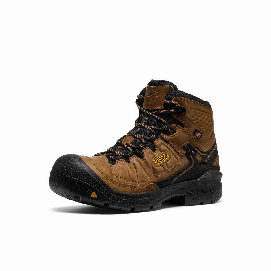 Men's Targhee IV Waterproof Work Boot (Soft Toe)  |  Belgian/Black Soft Material