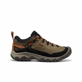 Comfortable ankle support Adaptable Men's Targhee IV Wide Waterproof Hiking Shoe  |  Sea Turtle/Roasted Pecan