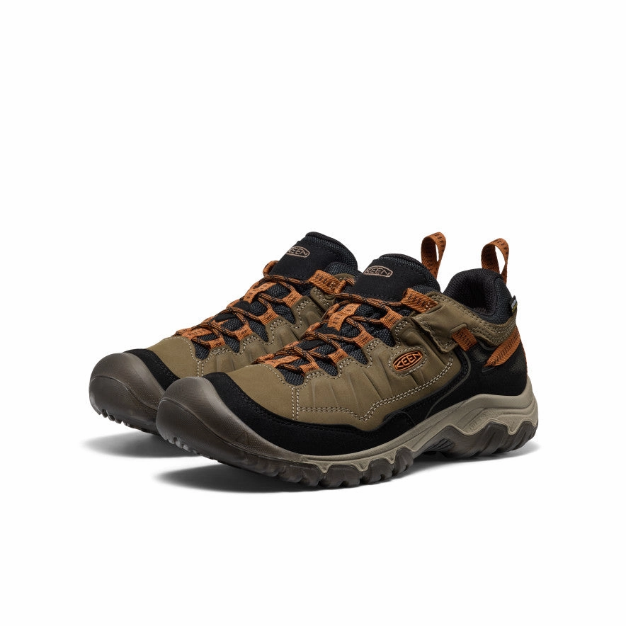 Men's Targhee IV Wide Waterproof Hiking Shoe  |  Sea Turtle/Roasted Pecan Slip Resistant hypoallergenic