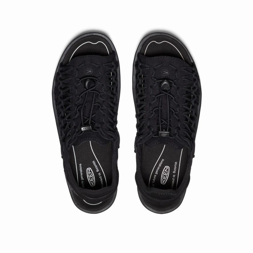 Men's UNEEK II Open Toe  |  Black/Black Abrasion Free Lacing Vented Panels