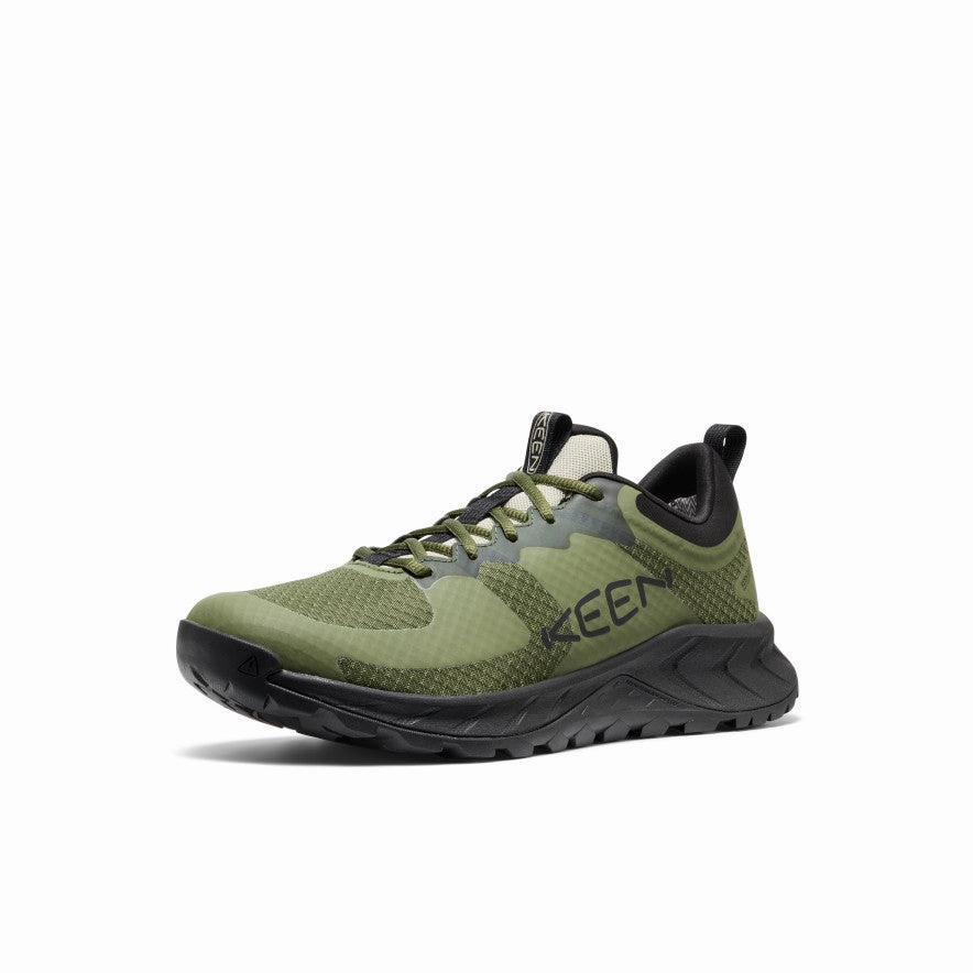 Men's Versacore Waterproof Shoe  |  Bronze Green/Black Lace Up Durable Stitching